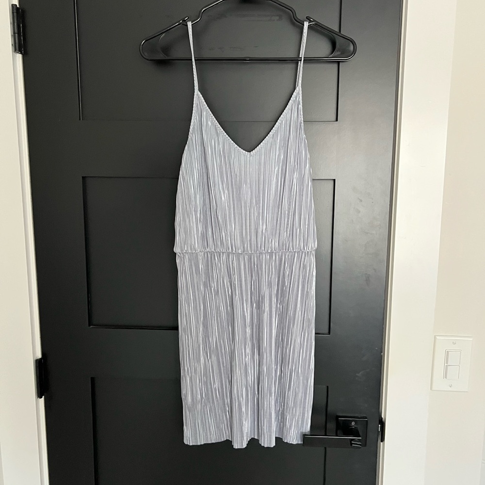 silver dress